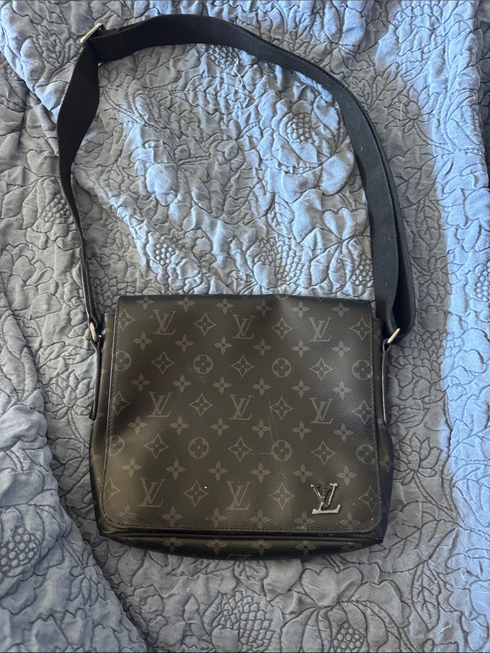 Louis Vuitton Black Monogram Messenger Bag